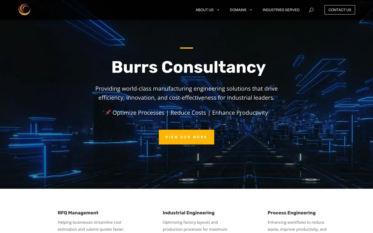 The Burrs Consultancy website