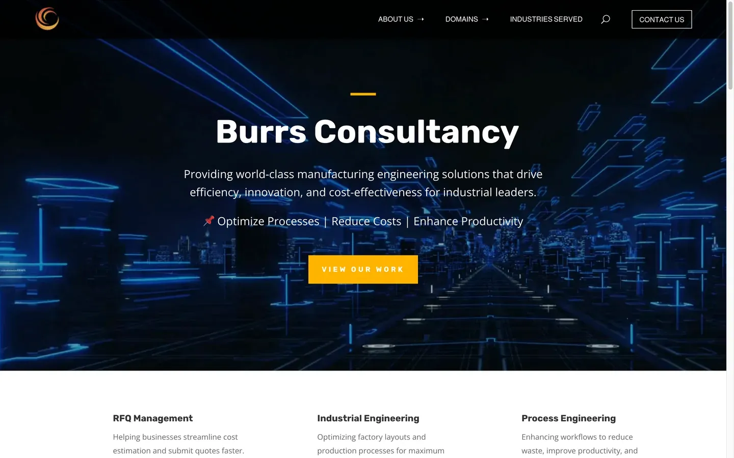 The Burrs Consultancy website