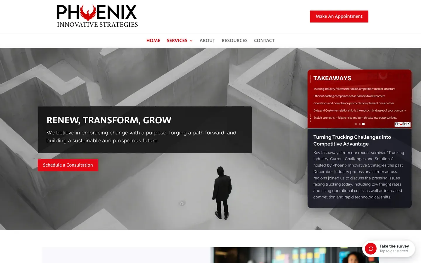 The Phoenix Innovative Strategies website