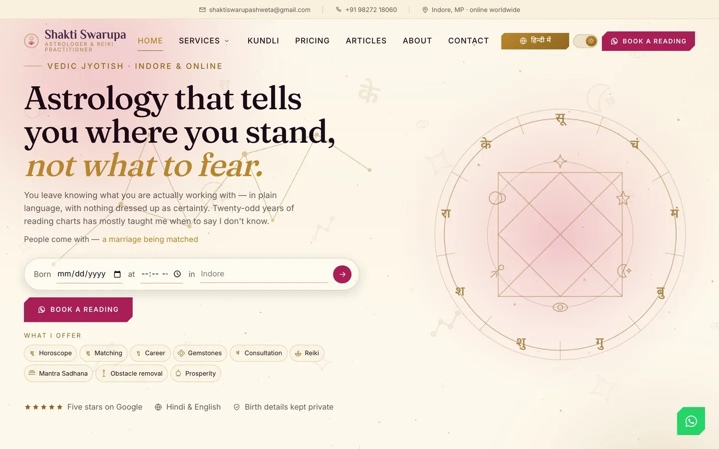 The Shakti Swarupa website